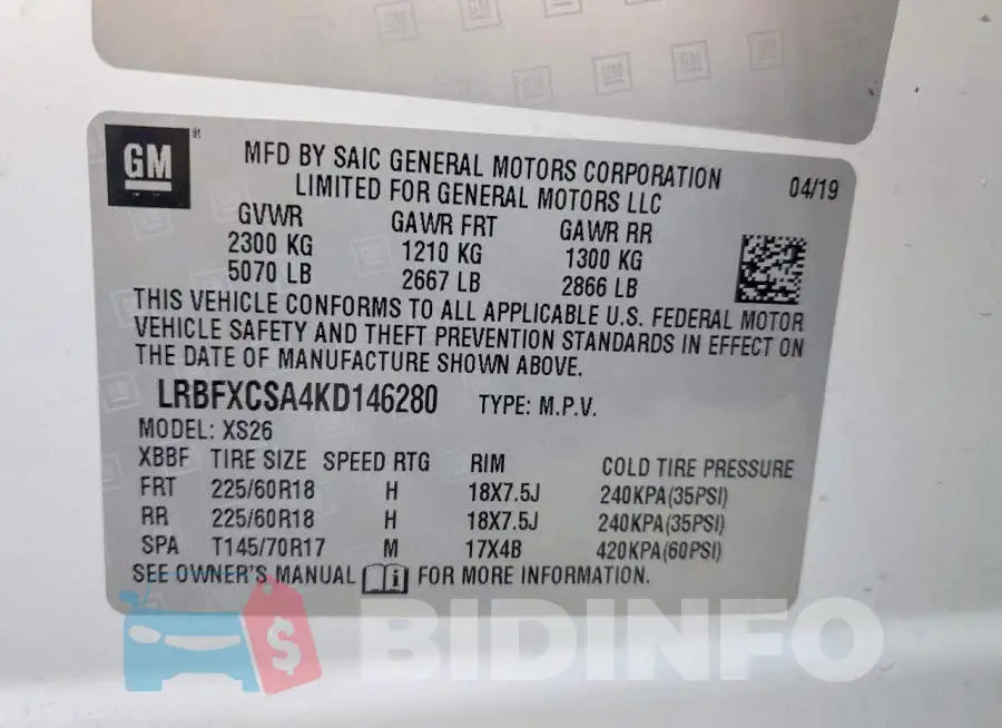 LRBFXCSA4KD146280 Photo# 13