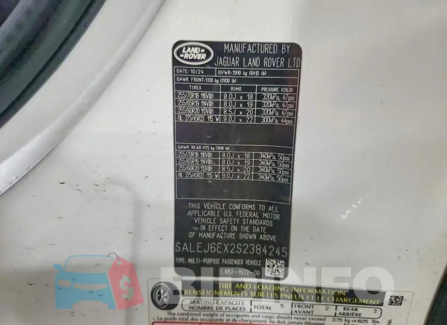 SALEJ6EX2S2384245 Photo# 12