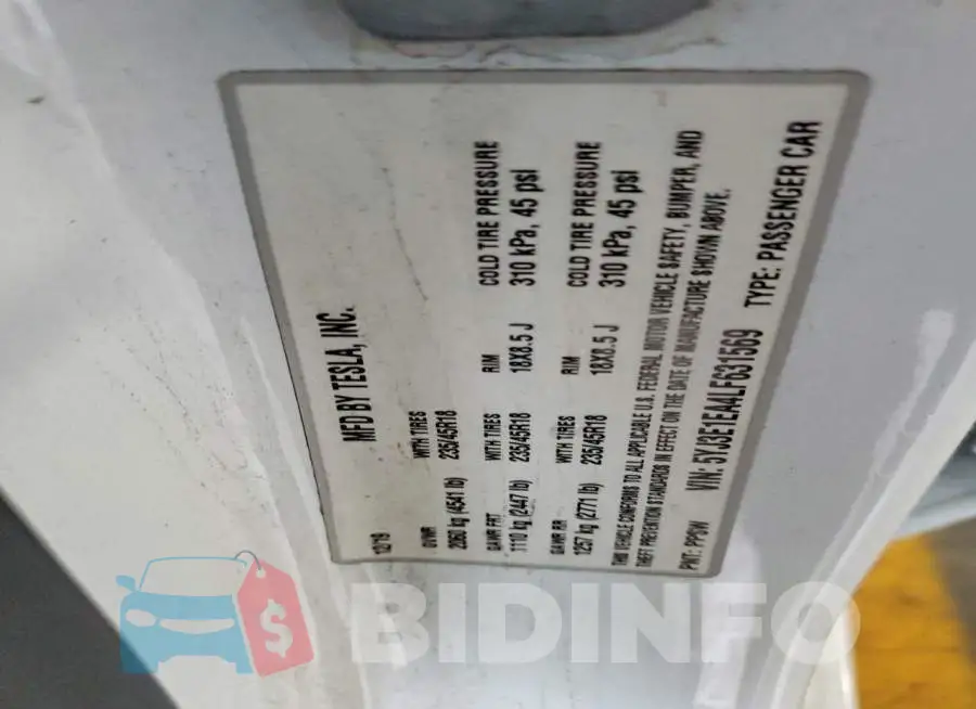 5YJ3E1EA4LF631569 Photo# 12