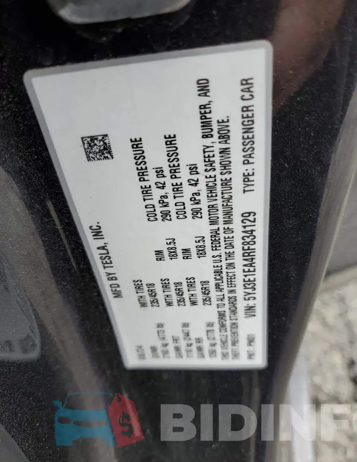 5YJ3E1EA4RF834129 Photo# 12