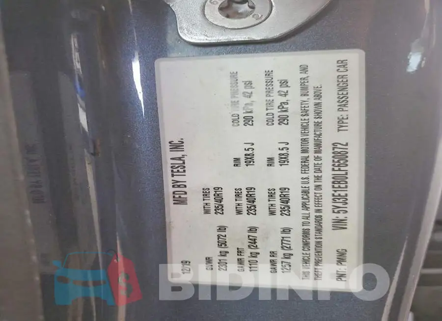 5YJ3E1EB0LF650872 Photo# 12
