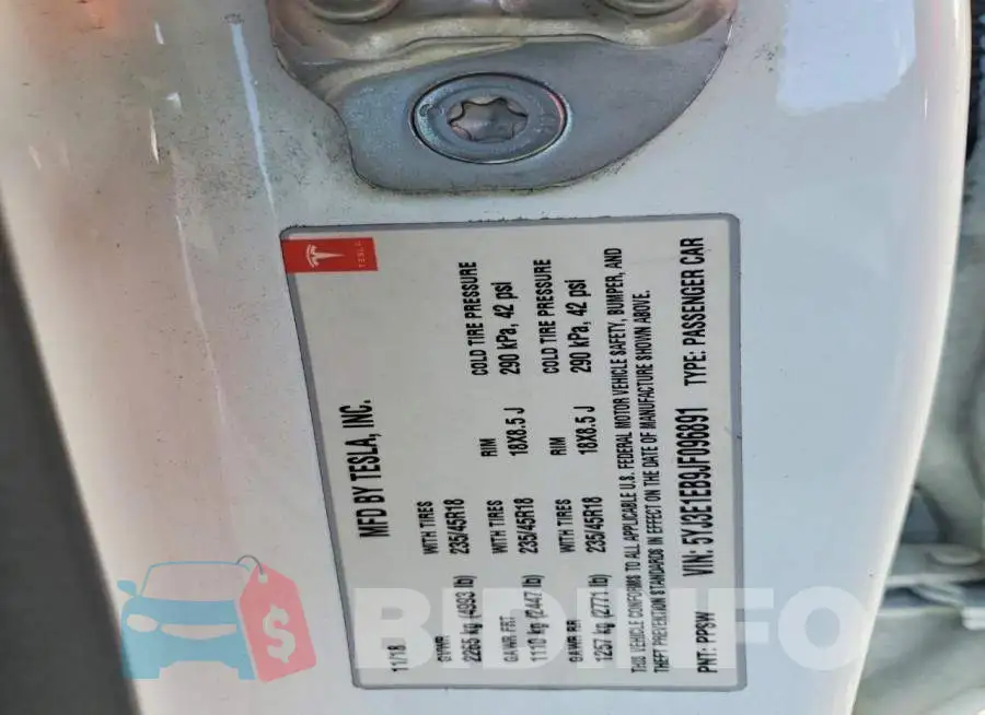 5YJ3E1EB9JF096891 Photo# 13