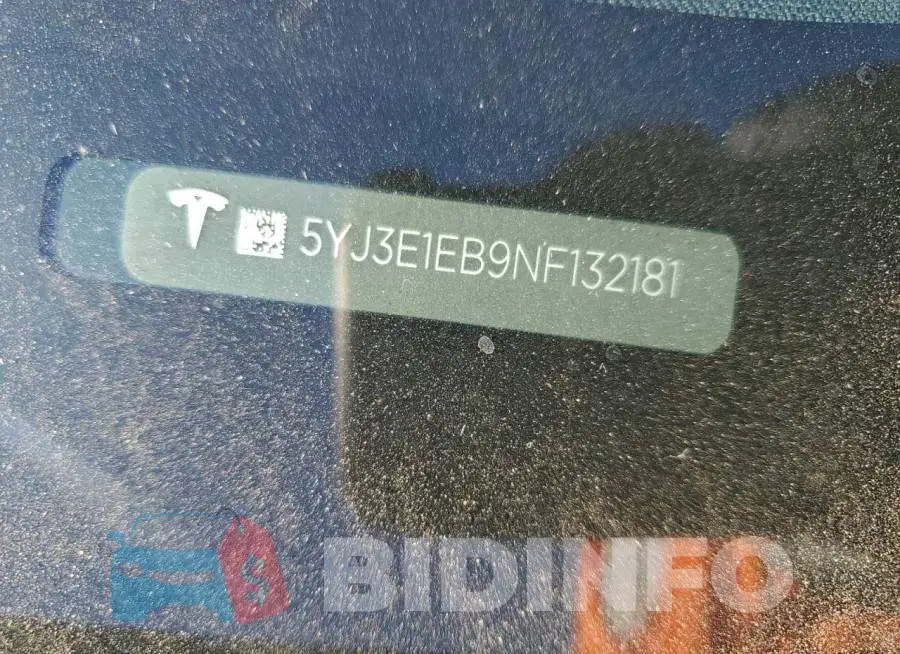 5YJ3E1EB9NF132181 Photo# 12