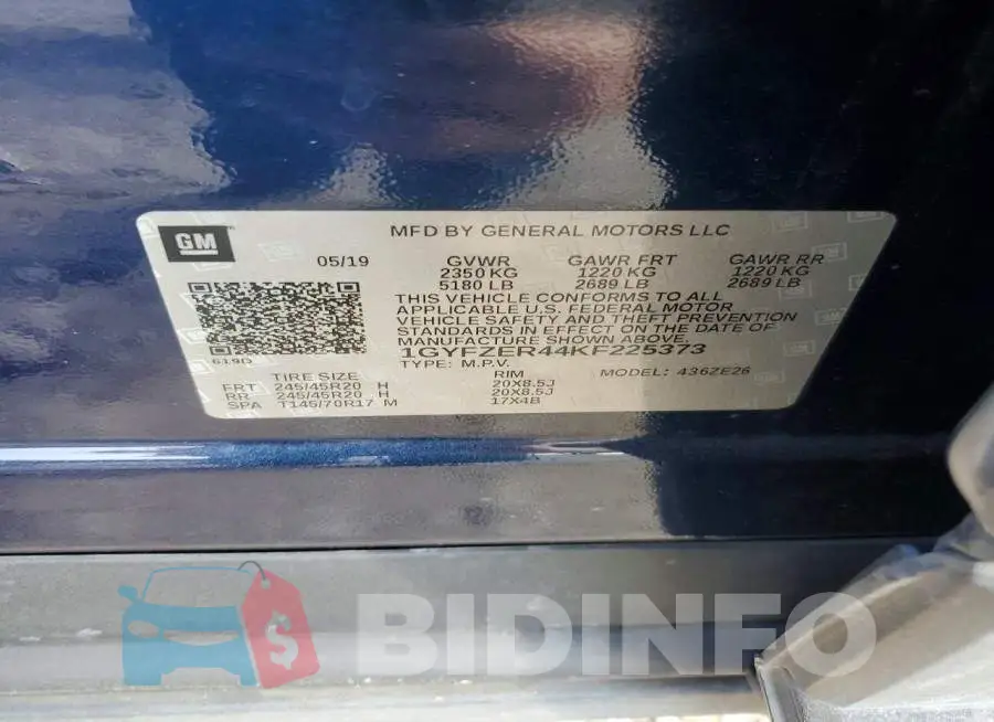 1GYFZER44KF225373 Photo# 12