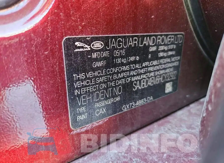 SAJBD4BV6HCY32922 Photo# 13