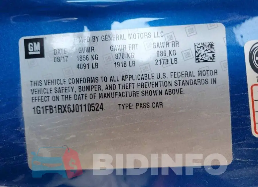 1G1FB1RX6J0110524 Photo# 13
