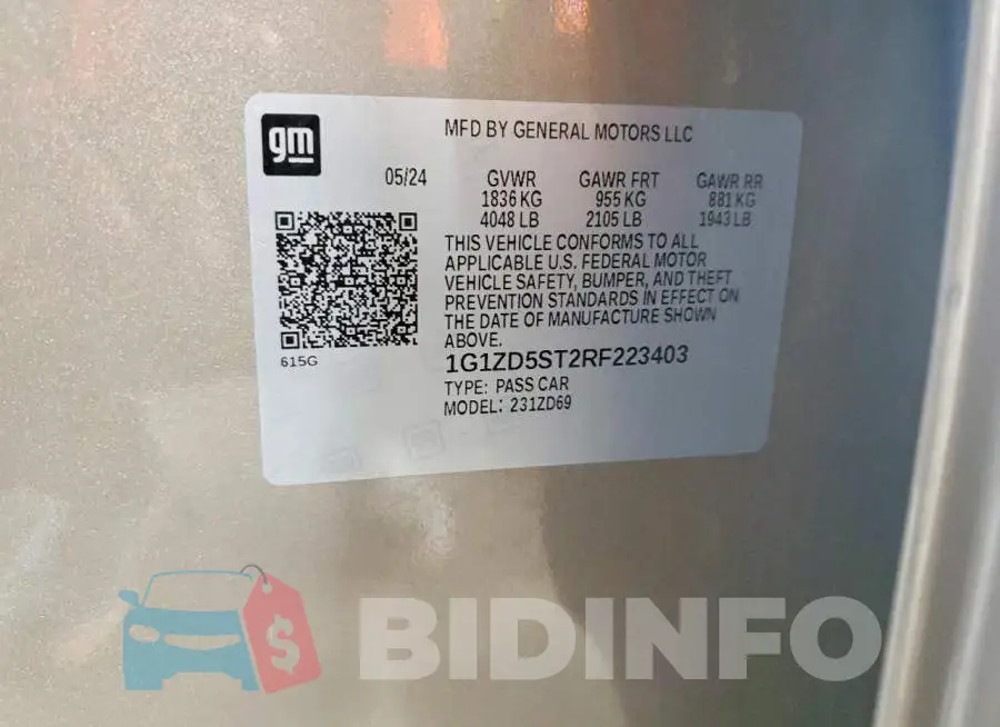 1G1ZD5ST2RF223403 Photo# 12