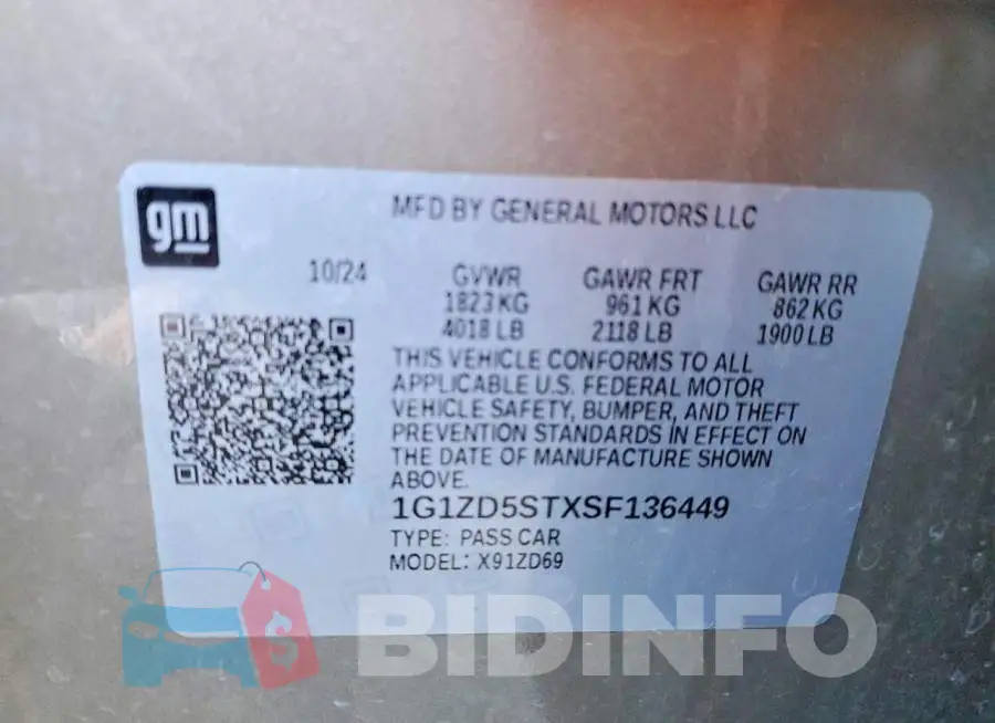 1G1ZD5STXSF136449 Photo# 12