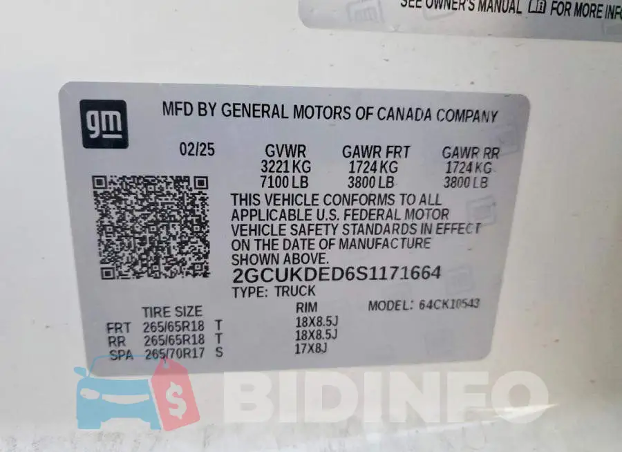 2GCUKDED6S1171664 Photo# 12