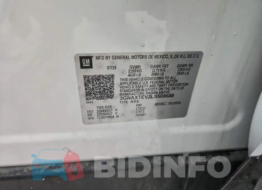 3GNAXTEV2LS508688 Photo# 13