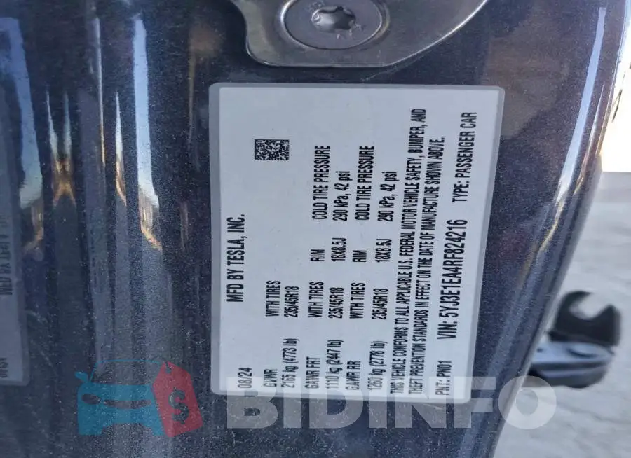 5YJ3E1EA4RF824216 Photo# 13
