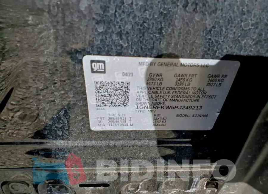1GNERFKW5PJ249213 Photo# 14