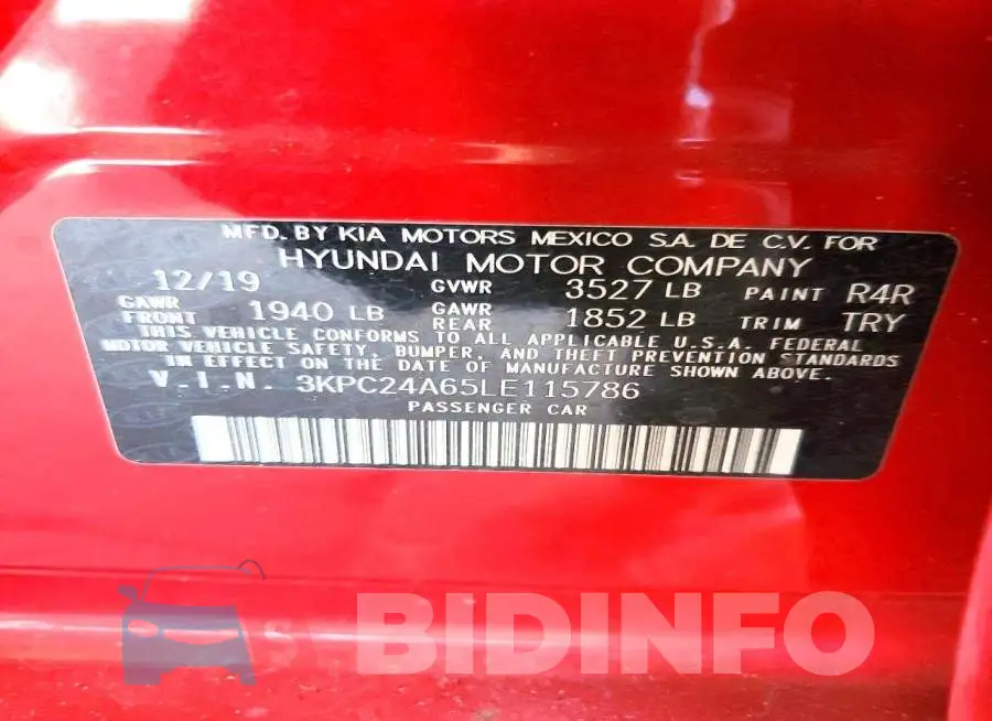 3KPC24A65LE115786 Photo# 12