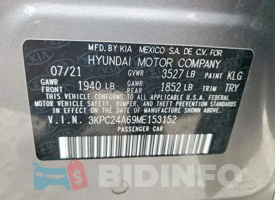 3KPC24A69ME153152 Photo# 12