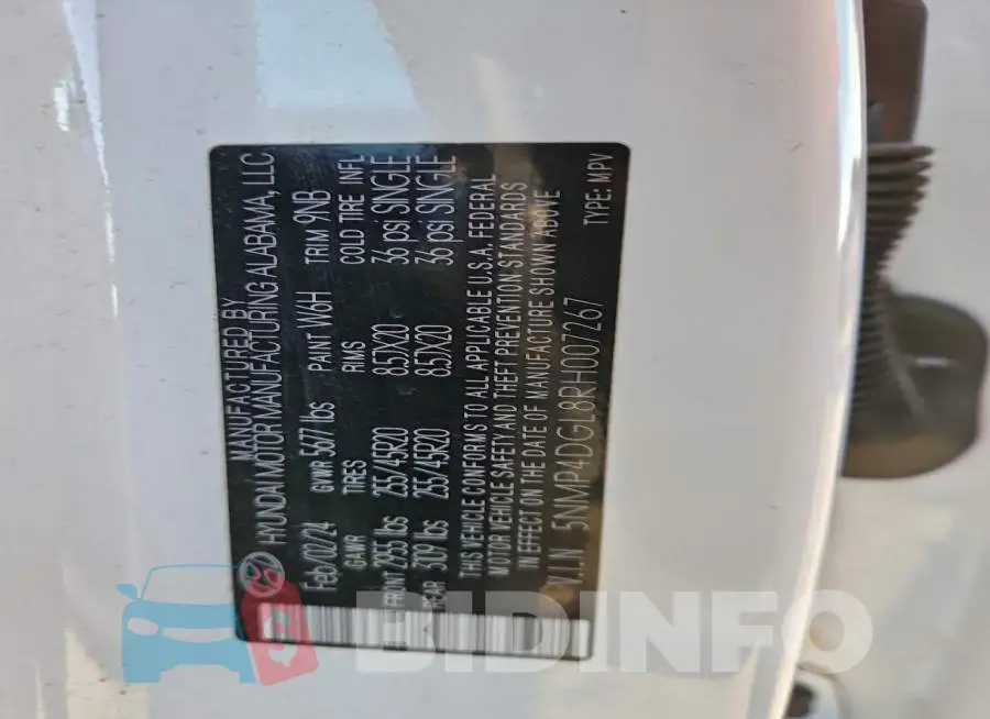 5NMP4DGL8RH007267 Photo# 14