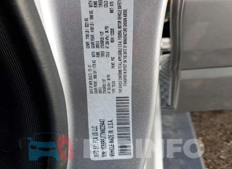1C6SRFJT7NN229447 Photo# 12