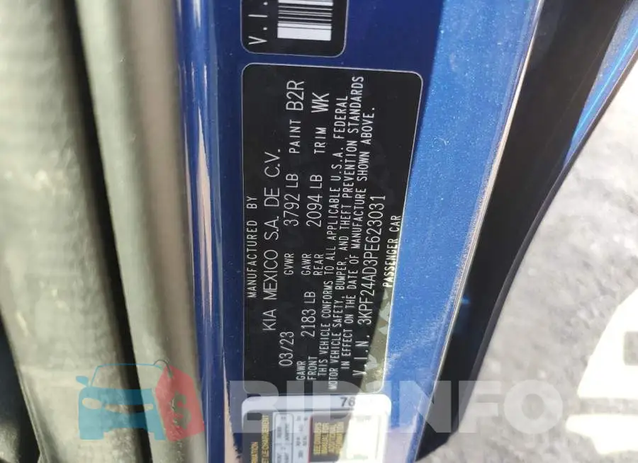 3KPF24AD3PE623031 Photo# 12