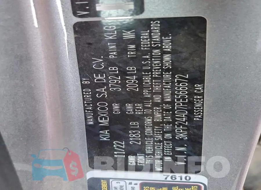 3KPF24AD7PE566672 Photo# 12