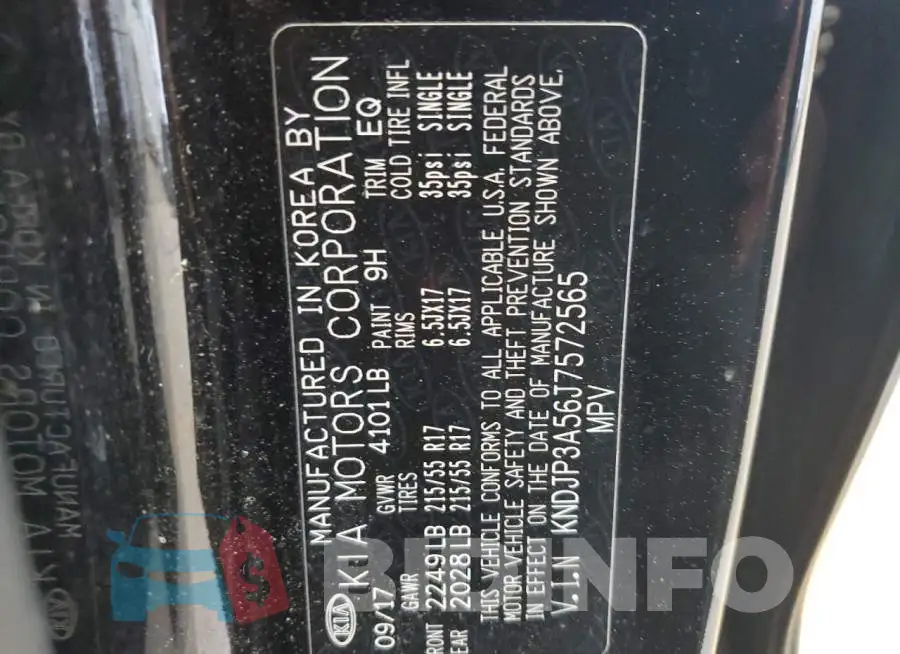 KNDJP3A56J7572565 Photo# 13