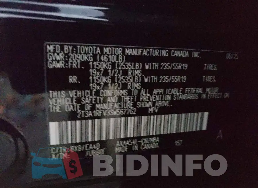 2T3A1RFV3SW567262 Photo# 12