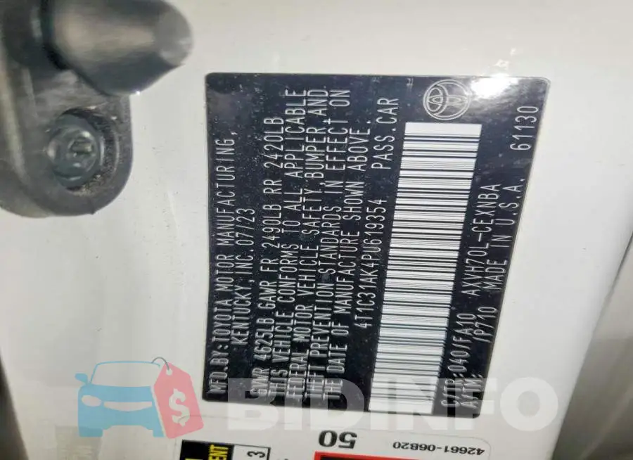 4T1C31AK4PU619354 Photo# 12