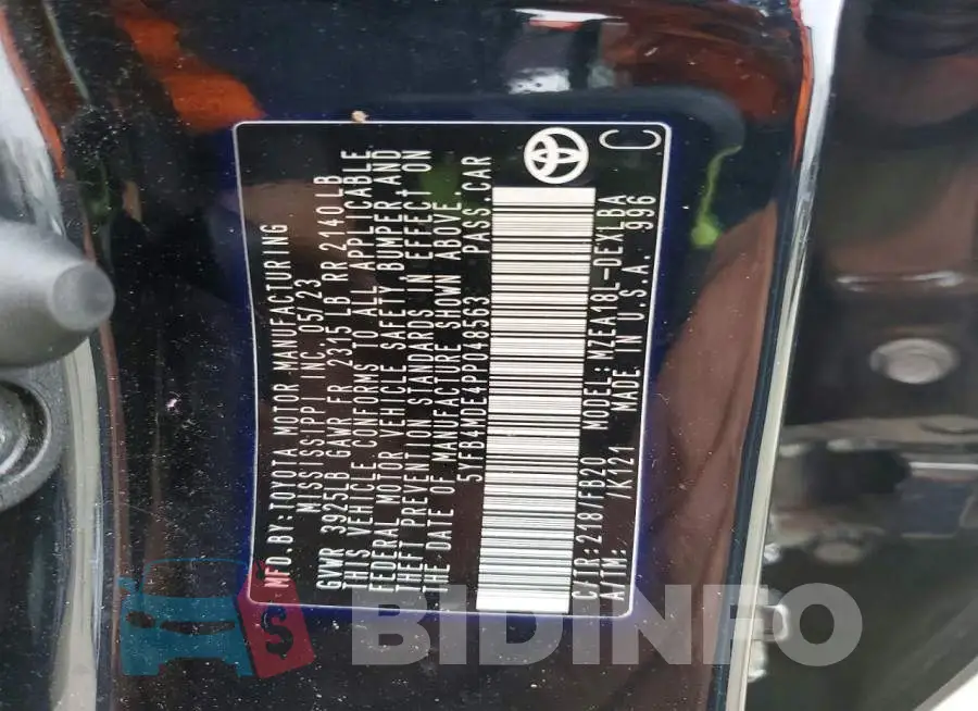 5YFB4MDE4PP048563 Photo# 12