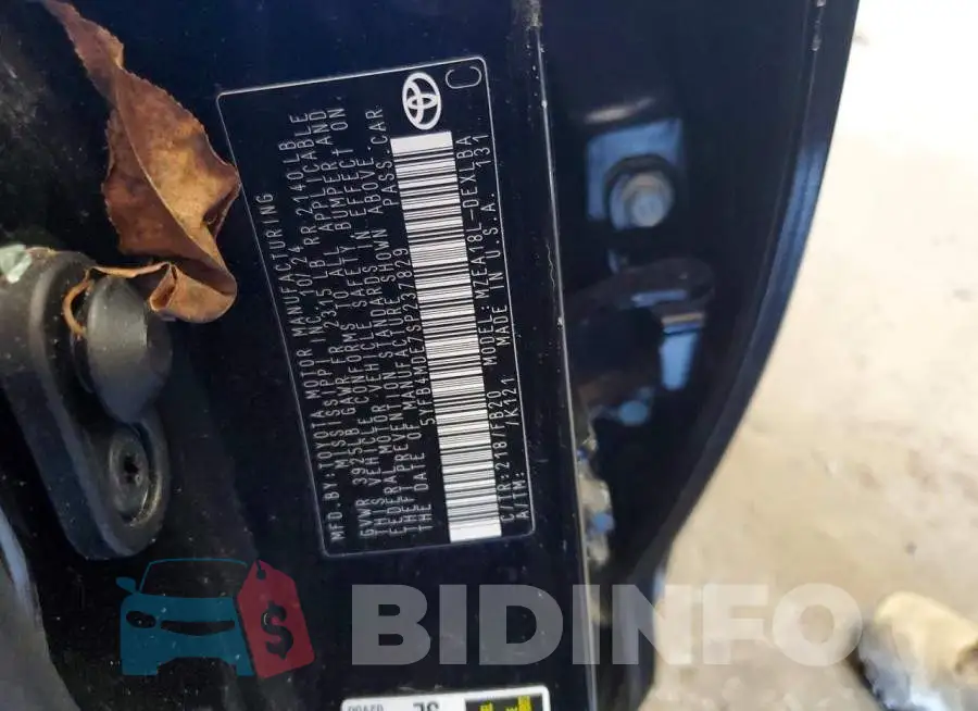 5YFB4MDE7SP237829 Photo# 12