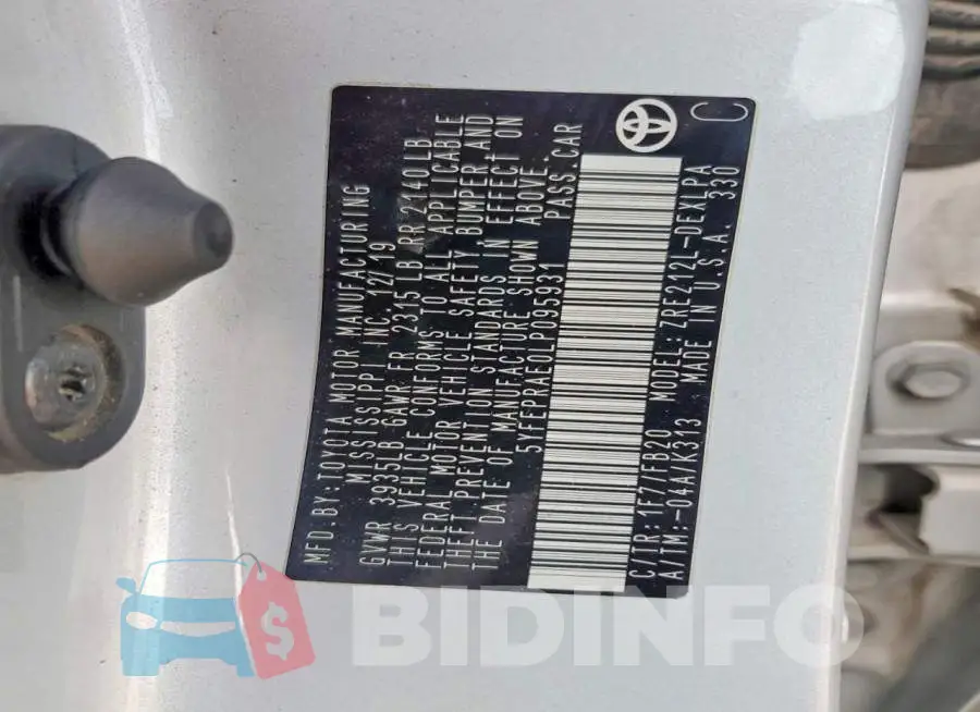 5YFEPRAE0LP095931 Photo# 12