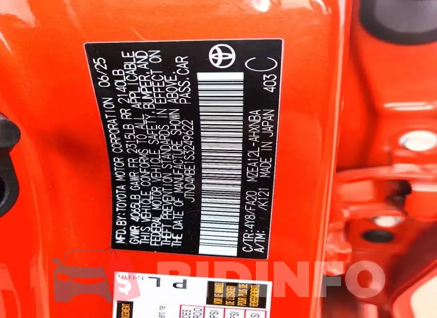JTND4MBE1S3249622 Photo# 12