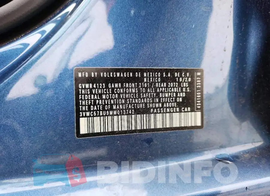 3VWC57BU9MM013742 Photo# 12