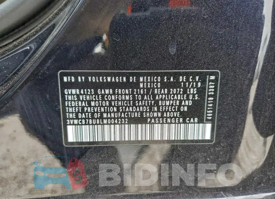 3VWCB7BU8LM004232 Photo# 13