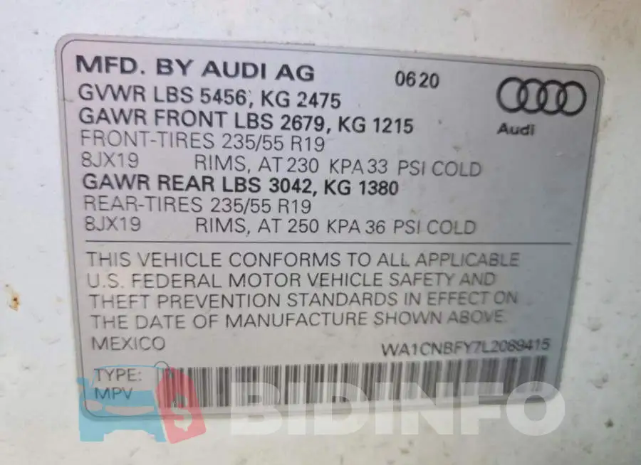 WA1CNBFY7L2089415 Photo# 13