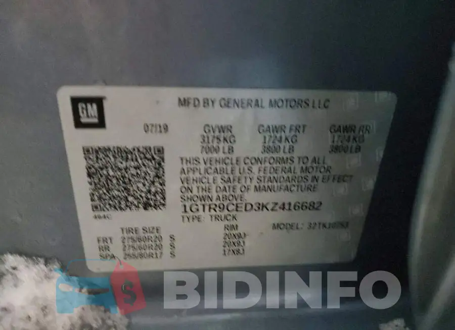 1GTR9CED3KZ416682 Photo# 12