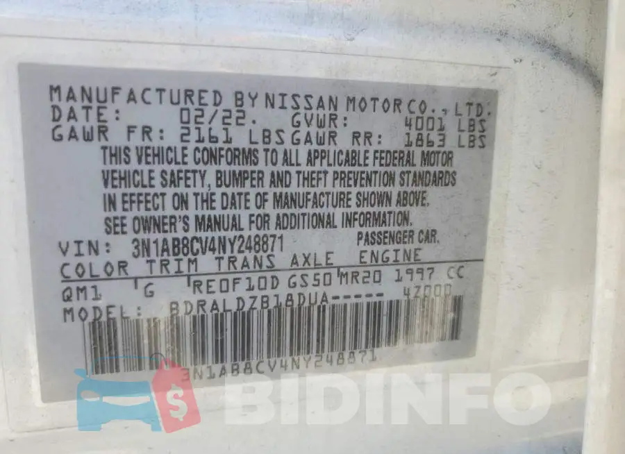 3N1AB8CV4NY248871 Photo# 12