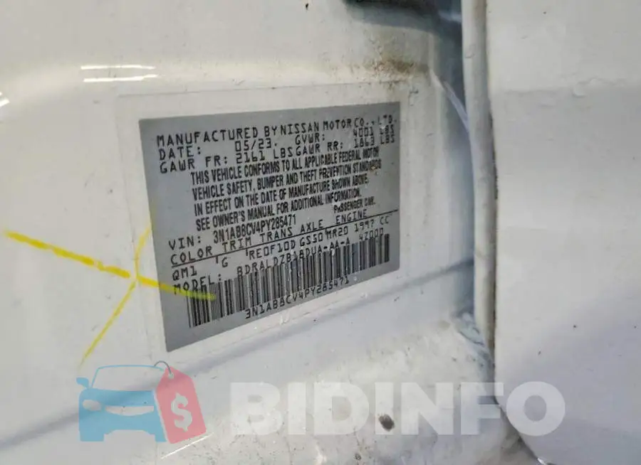 3N1AB8CV4PY285471 Photo# 10