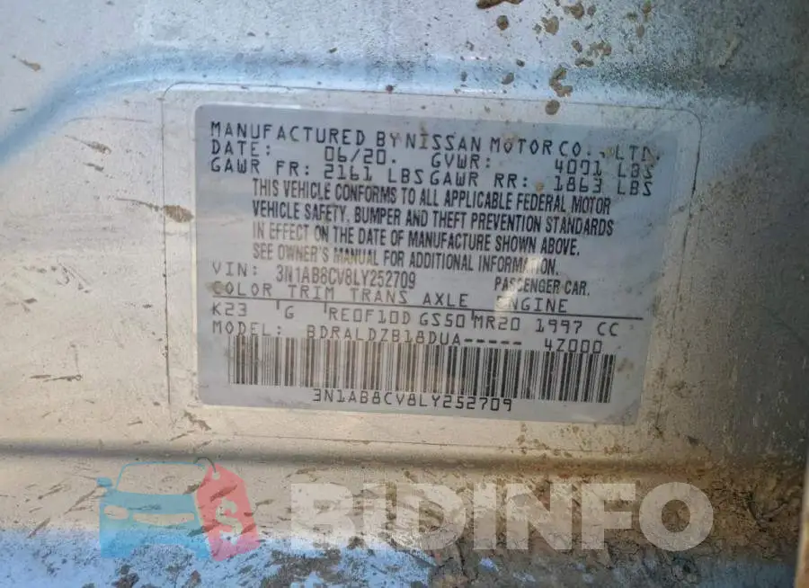 3N1AB8CV8LY252709 Photo# 12
