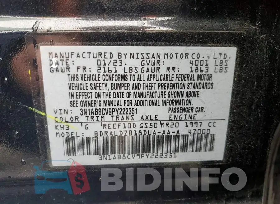 3N1AB8CV9PY222351 Photo# 12