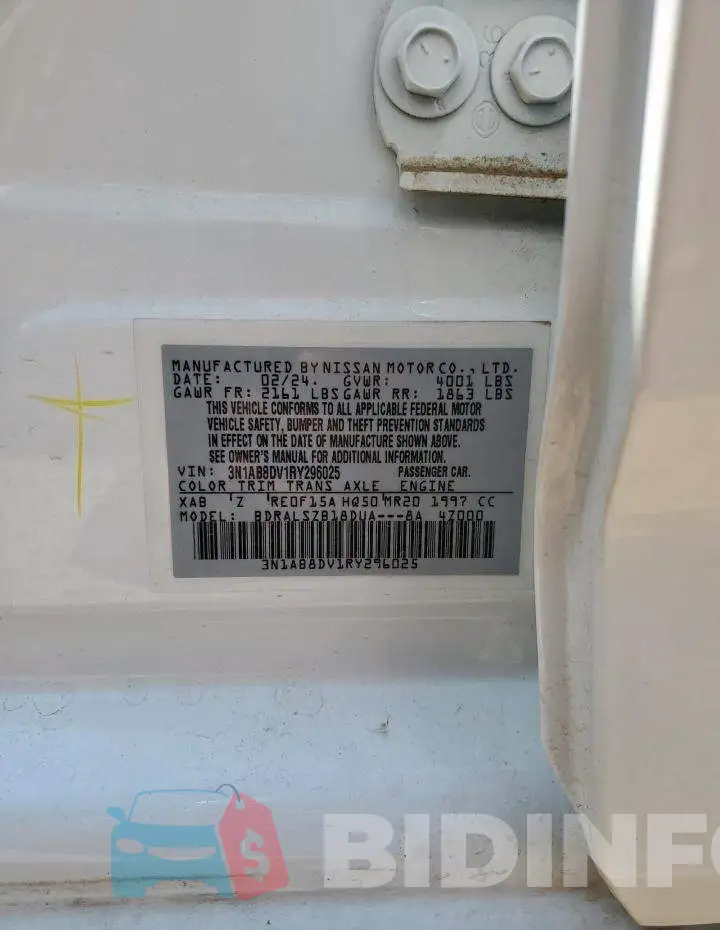 3N1AB8DV1RY296025 Photo# 12
