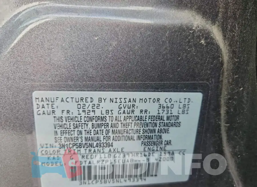 3N1CP5BV5NL493394 Photo# 13