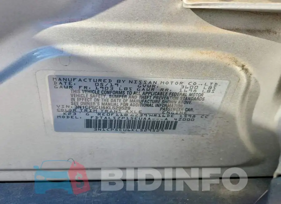 3N1CP5CU6KL529529 Photo# 13