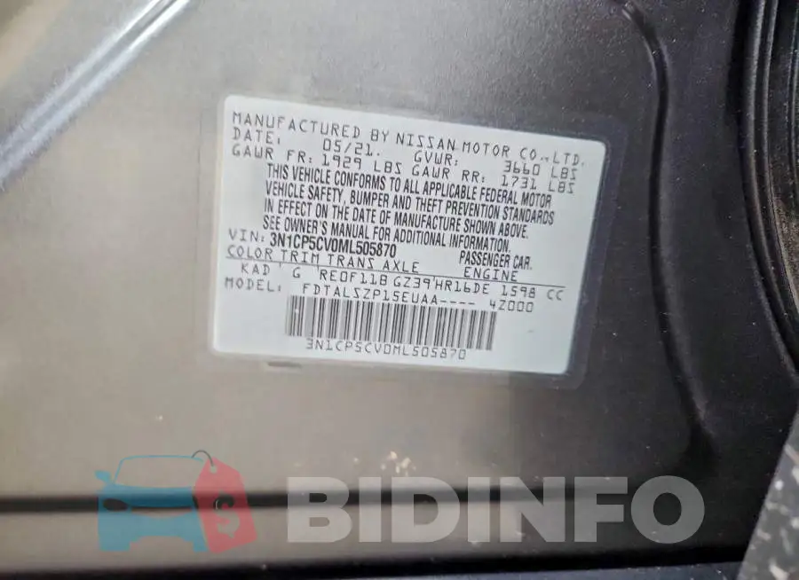 3N1CP5CV0ML505870 Photo# 12