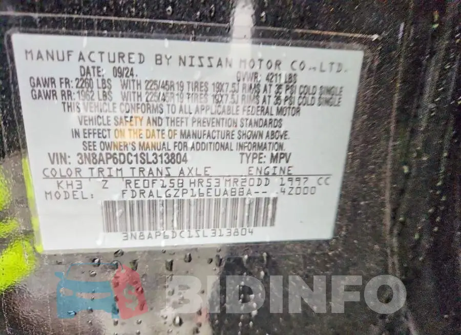 3N8AP6DC1SL313804 Photo# 14