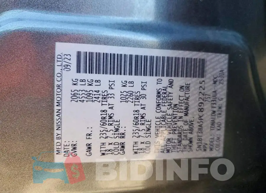 5N1BT3BA5PC892225 Photo# 12