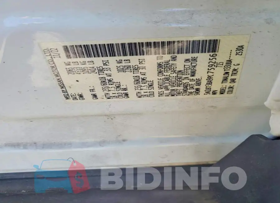 5N1BT3BA9PC759256 Photo# 12