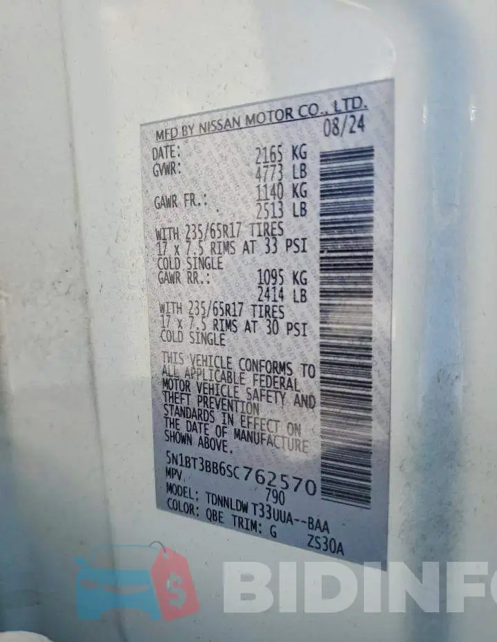 5N1BT3BB6SC762570 Photo# 13