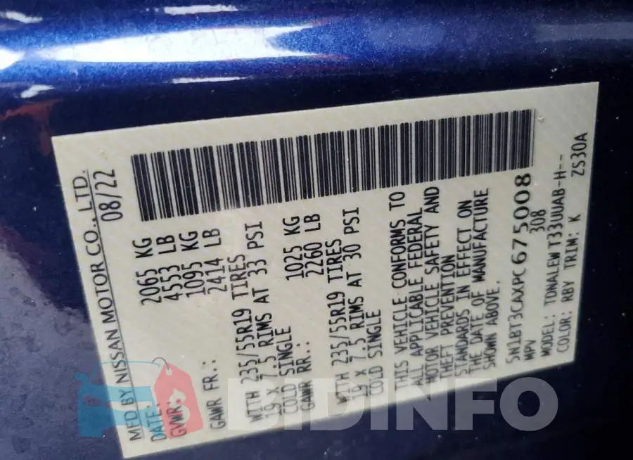 5N1BT3CAXPC675008 Photo# 13