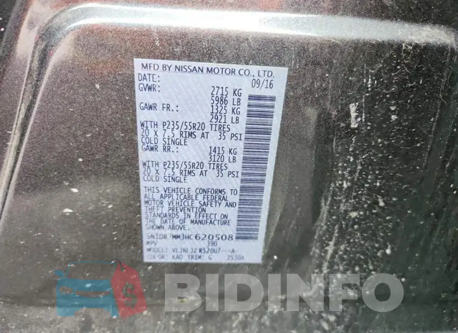 5N1DR2MM3HC620508 Photo# 13