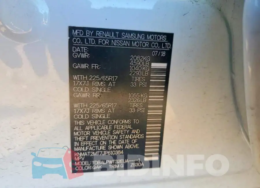 KNMAT2MT7JP610384 Photo# 14