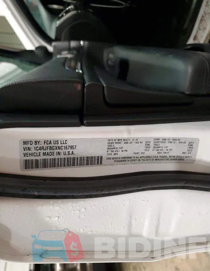 1C4RJFBGXNC167957 Photo# 13