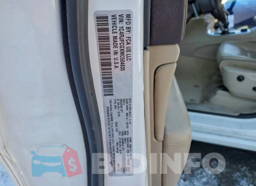 1C4RJFCGXMC504835 Photo# 13